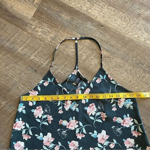 Forever 21 T Back Tank Top Floral Racerback Medium Flowy - Picture 7 of 10